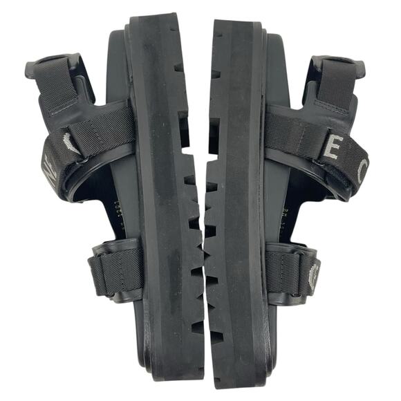 Celine Outdoor Bulky 45mm Calfskin Platform Sandal Lug Sole Black Size 38 - Picture 7 of 15